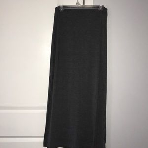 Gray Maxi Skirt
